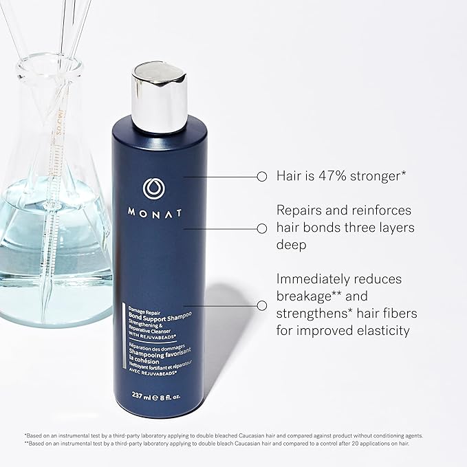 MONAT Damage Repair Bond Support Shampoo – Nourishing Cleanser – Strengthened Hair Shampoo – Advanced Repair Technology – Ideal for Daily Hair Wellness – Fortifying Ingredients