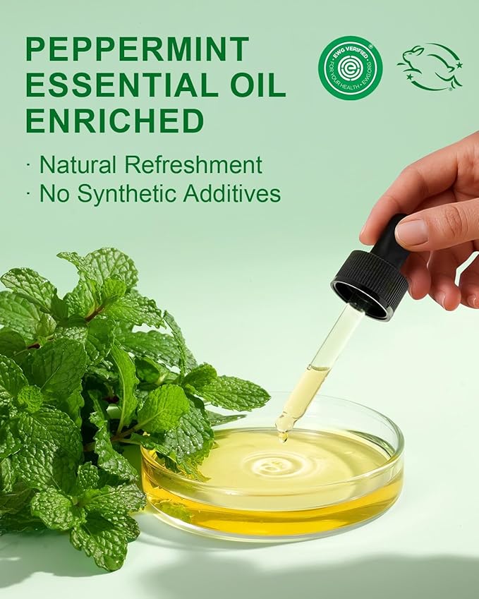 Yoken EWG Verified Peppermint Castile Soap Liquid, 1 Gallon Bulk Size, Made with Certified Organic Oils, Gentle Peppermint Soap for Body Wash, Hands, Dishes, Laundry & More, Natural Versatile Cleanser