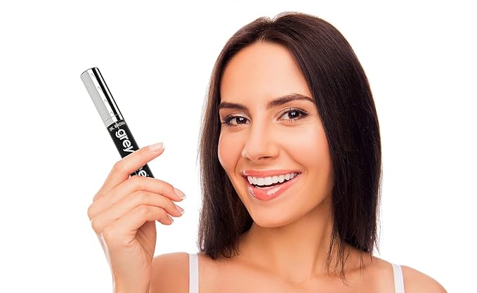 Root touch up hair mascara temporary cover conceal gray roots hair lines eyebrows mens mustache and beards Medium-Brown