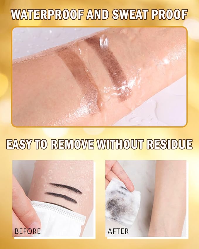 Eyebrow Powder Kit-2 Colors Eye Brow Tinting Powder Palette Long-Lasting Waterproof, Light Dark Grey Brown Brow Filler Product, Mother's Day Makeup Gift for Women Girl, with Mirror Brow Brush-Set 02