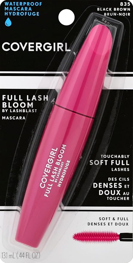 COVERGIRL Full Lash Bloom by Lashblast Waterproof Mascara Black Brown .44 fl oz (13.1 ml) (Packaging may vary)