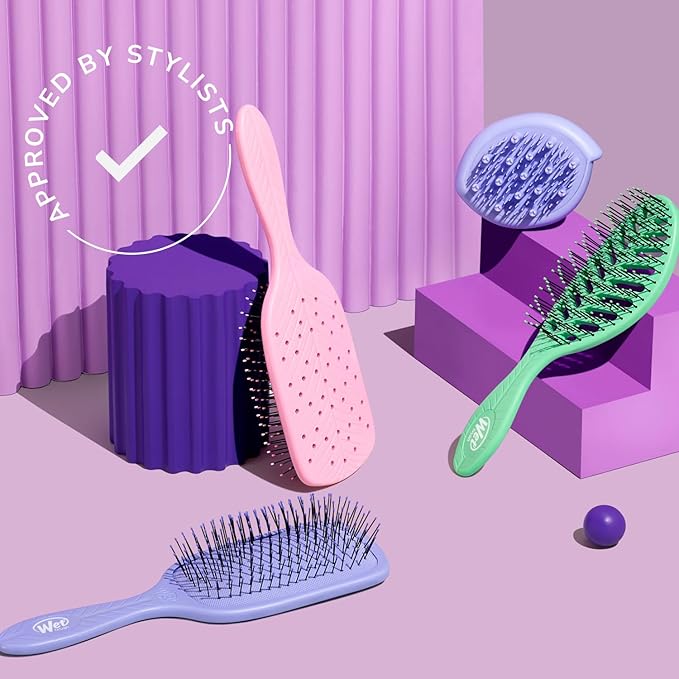 Wet Brush Go Green Charcoal Infused Detangling Hair Brush - Pain-Free Ultra-Soft Detangler Bristles Glide Through Tangles with Ease - Protects Against Split Ends
