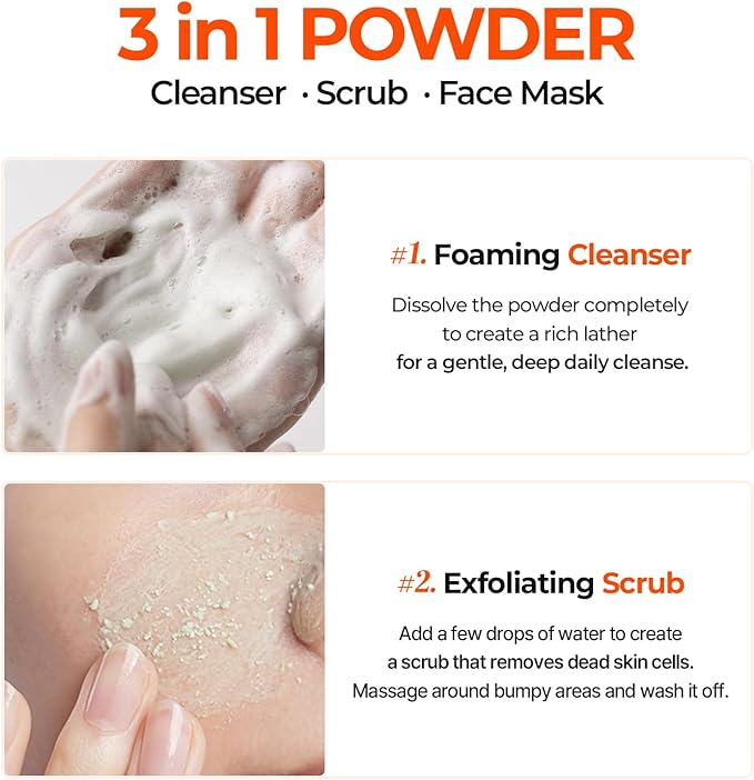 Cell Fusion C PHA Enzyme Granule Peels Cleansing Powder – Multi-Purpose Powder Cleanser for Blackhead Removal & Sebum Control, Exfoliation for Smooth Skin, 2.11 oz / 60g