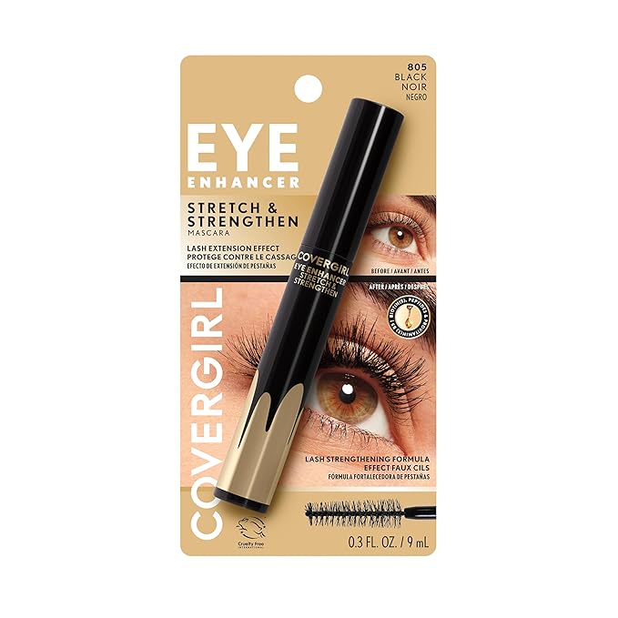 COVERGIRL Eye Enhancer Stretch & Strengthen Mascara 805 Black 0.3 fl oz (Packaging May Vary)