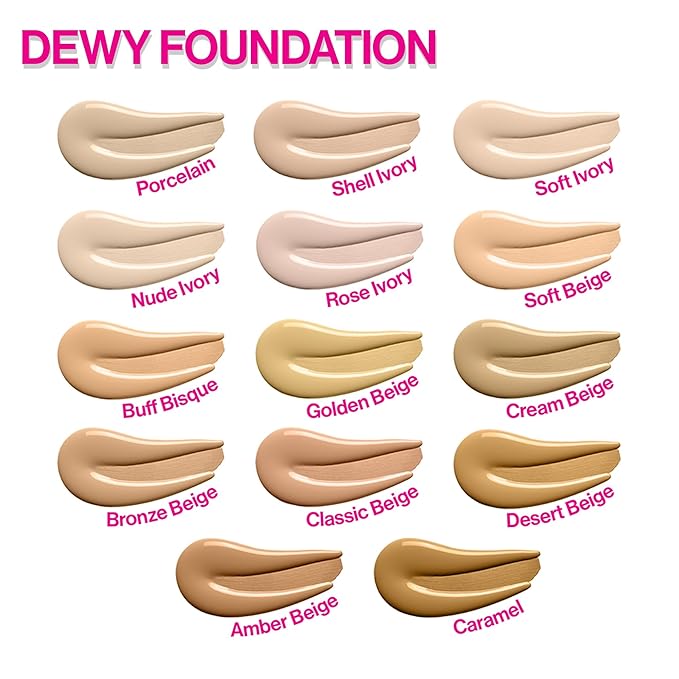 wet n wild Photo Focus Dewy Liquid Foundation Makeup, Porcelain 0.95 Fl oz