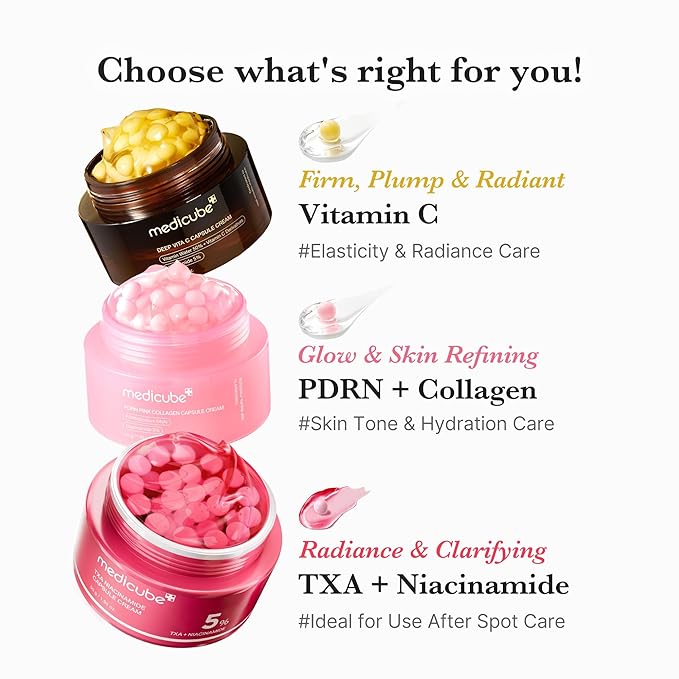 medicube Overnight Renewal Salmon PDRN Duo: Salmon DNA PDRN Pink Peptide Serum and Salmon DNA PDRN Pink Collagen Capsule Cream, Gifts for Women, Mother's Day