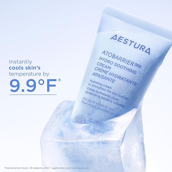 AESTURA ATOBARRIER365 Cooling Hydro Soothing Water Cream Moisturizer with Ceramides & Hyaluronic Acid for Skin Moisture Barrier Repair, 80ml