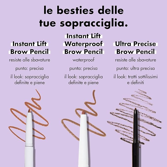e.l.f. Instant Lift Waterproof Eyebrow Pencil, Precision Tip with Dual-Ended with Spoolie, Smudge-Resistant Formula for Natural, Long-Lasting Brows, Blonde (Pack of 2)