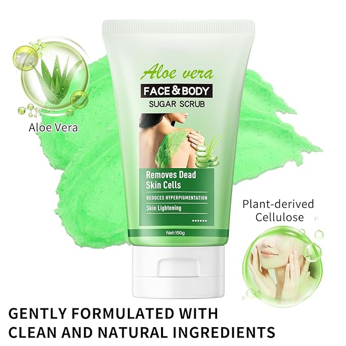 KP Bump Eraser Foot & Body Scrub Keratosis Pilaris Aloe Vera Treatment, Deeply Exfoliates for Hydrated & Nourished Skin Cleanser, Keratosis Pilaris Exfoliator for Dullness, and Pores