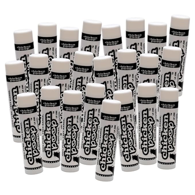Chicken Poop® Original Lip Balm | Natural Moisturizing Lip Treatment with Beeswax & Essential Oils | Lavender Flavor | Funny Name, Serious Moisture | Petroleum‑Free, Paraben‑Free Lip Care (24)