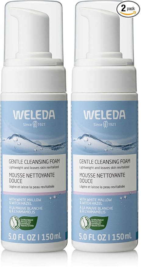 Weleda Gentle Cleansing Face Foam, 5 Ounce (Pack of 2)