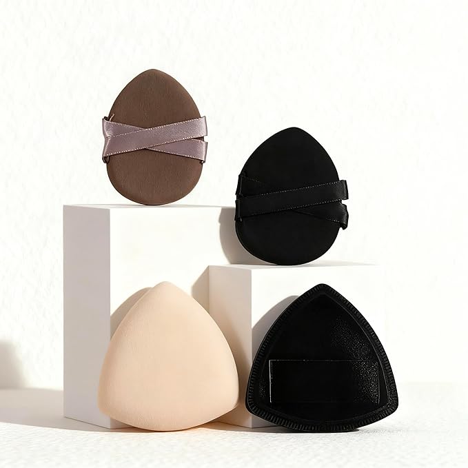 Makeup Sponge Puff Set, Large Beauty Puff for Quick Flawless Makeup, Concealer Powder Puff for Liquid & Cream Foundation 4PCS