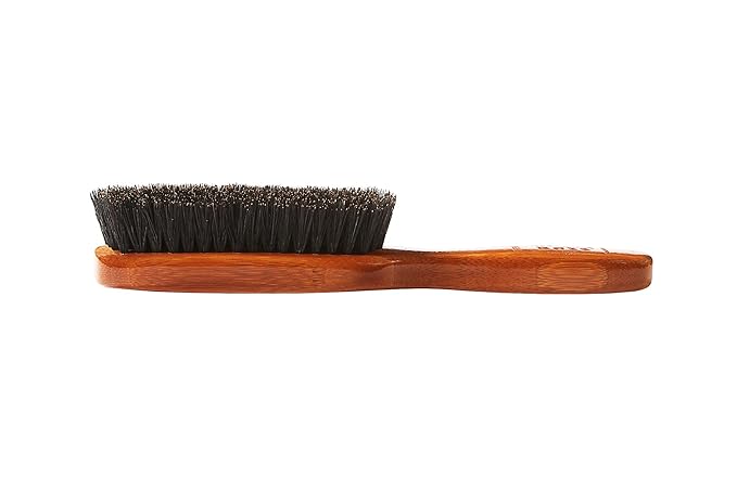 Bass Brushes Semi Oval Boar Wood Brush, 1 EA