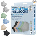Dr. Frederick's Original Moisturizing Heel Socks for Dry Cracked Heels Treatment - 6 Pairs - Infused with Naturally Nourishing Oils and Butters - Self Care Gifts for Women & Men - Power Pack