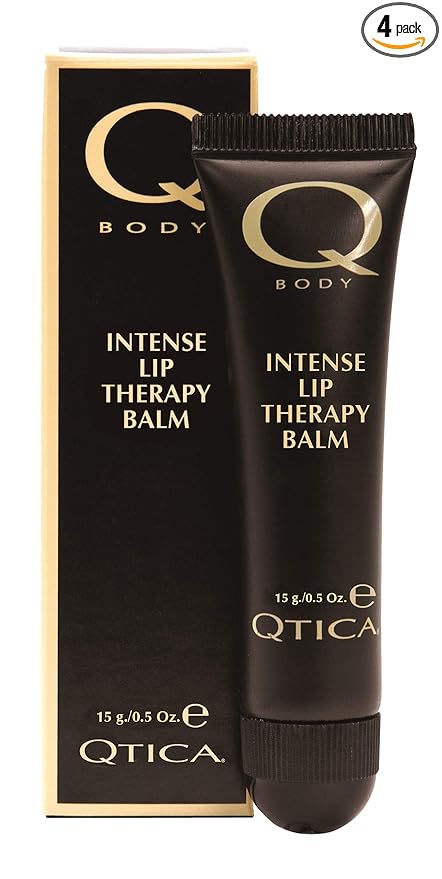 Qtica Intense Lip Repair Balm - Set of 4 by QTICA Beeswax Smooth Creamy Texture Restorative Lip Gel for Dry, Chapped Lips Instant Hydration, Softness