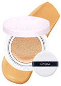 MISSHA Magic Cushion Foundation No.27 Honey beige for Medium/Tan Skin, Flawless Coverage, Dewy Finish, Easy Application for All Skin Types