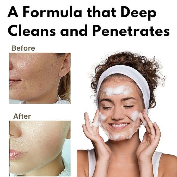 KITAO 30EA Exfoliating Enzyme Powder Face Wash for Women, Foam Face Wash Powder Travel Size with ECOCERT Level Matcha, Chia, Quinoa Seed& Ceramides, Foaming Facial Cleanser for Men Made in Japan