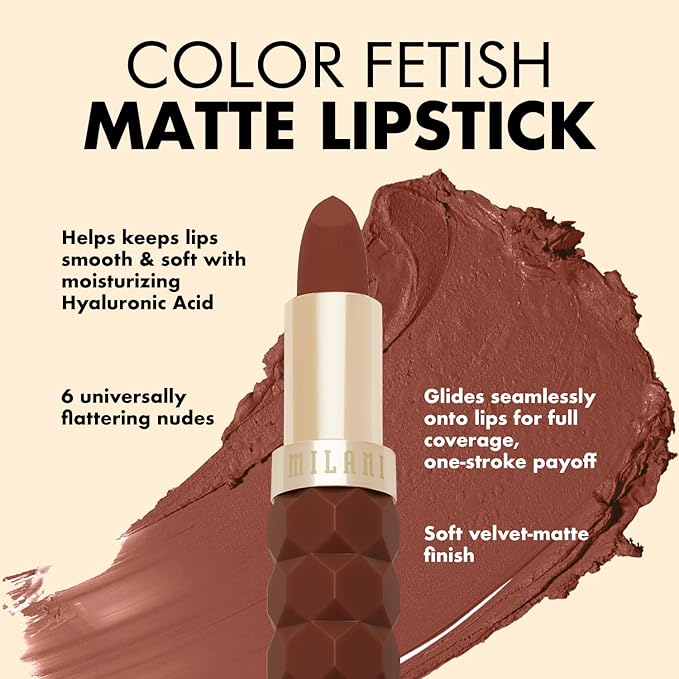 Milani Color Fetish Matte Lipstick 3 Pack: Passion, Secret, & Pleasure