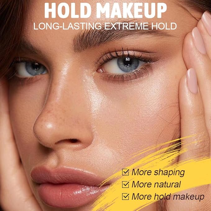Eyebrow Setting Gel, Waterproof Long-Lasting Lock & Freeze Brow Styling gel,Brow Fix Gel for Long-Lasting Hold，Easy To Wear Shaping Eyebrows Makeup(Pack of 3）