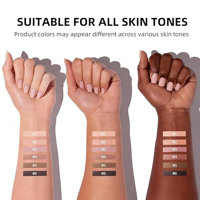 KYDA 6 Colors Nudes2 Mini Eyeshadow Palette, Neutral Nude Brown Eyeshadow, All Matte Eyes Palette, High Pigment Pressed Powder Eye Makeup Gift for Women, Lasting Blendable Daily Eyes Shadow