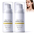 2 Pcs Dual Action Lifting Cream - Instant Firming with Peptides & Hyaluronic Acid, Hydrating Moisturizer, All Skin Types