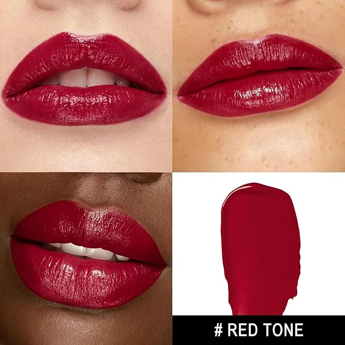 MAKI YIKA Moisture Burgundy Lipstick for Women Hydrate Tinted Lip Balm for Mother's Day Dry Cracked Lips Sheer Lipstick Lip Tinted Glossy Finish,MA061 Red Tone