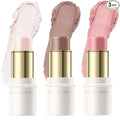 FALOCUTUS 3 Pcs FAIR-COOL Contour Stick Set,Cream Blush & Highlighter Bronzer Pen,Long Lasting & Smooth Natural Face Contouring Illuminator,Professional Makeup Kit for All Skin