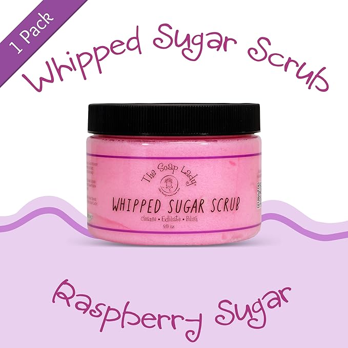 The Soap Lady Whipped Sugar Scrub - Raspberry Sugar - 9.5oz