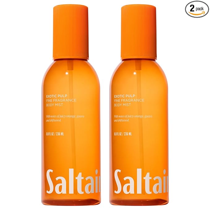 Saltair Body Mist 2 Pack - Fine Fragrance, Lightweight Body Spray Mist with Exotic Pulp Scent. Long Lasting Perfume Mist. 2x 8oz Bottles