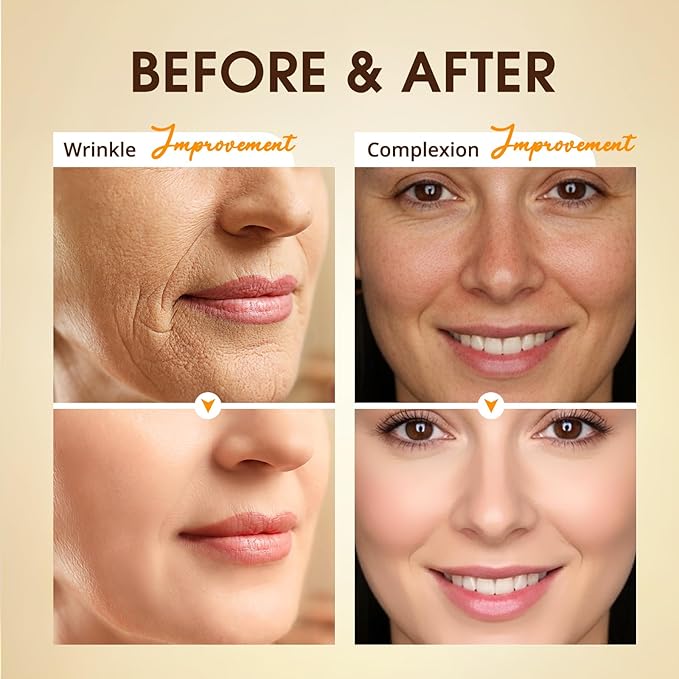 Retinol Collagen Serum for Face: Anti Aging & Anti Wrinkle Repair Peptide Serum with Boost Hydration Formula - Day/Night Facial Firming Neck Plump Skin Care for Women/Men(1.70 Fl Oz)