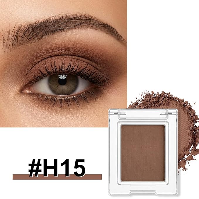 Erinde Matte Eyeshadow Palette Makeup, Neutral Single Eye Shadow Powder