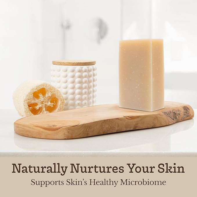 Southern Natural Goat Milk Soap Bar – Lavender, Oatmeal Milk & Honey, Rosemary Mint – Handmade for Dry and Sensitive Skin– Face & Body Wash for Men, Women, Kids, Baby – 3 pack (4-4.5 oz)