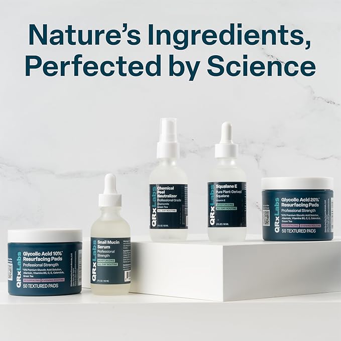 QRxLabs 5% Niacinamide Serum with 1% Retinol & Alpha Arbutin – Brightening Face Serum to Help Improve the Appearance of Pores, Texture & Uneven Skin Tone – 2 Fl Oz