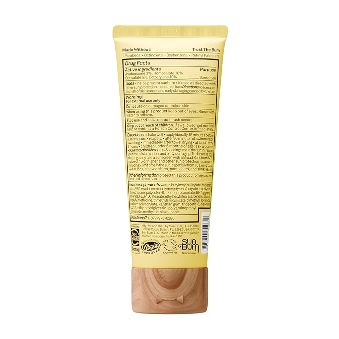 Sun Bum Original SPF 50 Sunscreen Face Lotion - Broad Spectrum Moisturizing Facial Sunscreen with Vitamin E -Fragrance Free - Travel Size - 3 oz