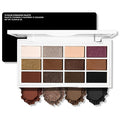 Erinde Brown Black Eyeshadow Palette, 12 Colors Matte Shimmer Beige Champagne Plum Purple Bronzer Brown Black Eye Shadow Palette, Highly Pigmented Long Lasting Waterproof Eyeshadow Pallete, 01
