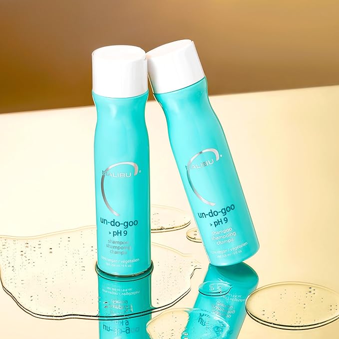 Malibu C Un-Do-Goo Clarifying Shampoo - Removes Product Build Up and Resins from Hair - Shine Restoring, Sulfate-Free Cleanser (9 oz)