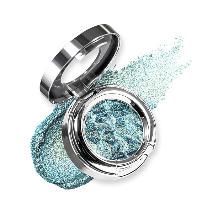 CHARMACY Multichrome Glitter Eyeshadow, Intense Color Shifting Creamy Eye Shadows, Highly Pigmented, Metallic Shimmer Eyeshadow #811