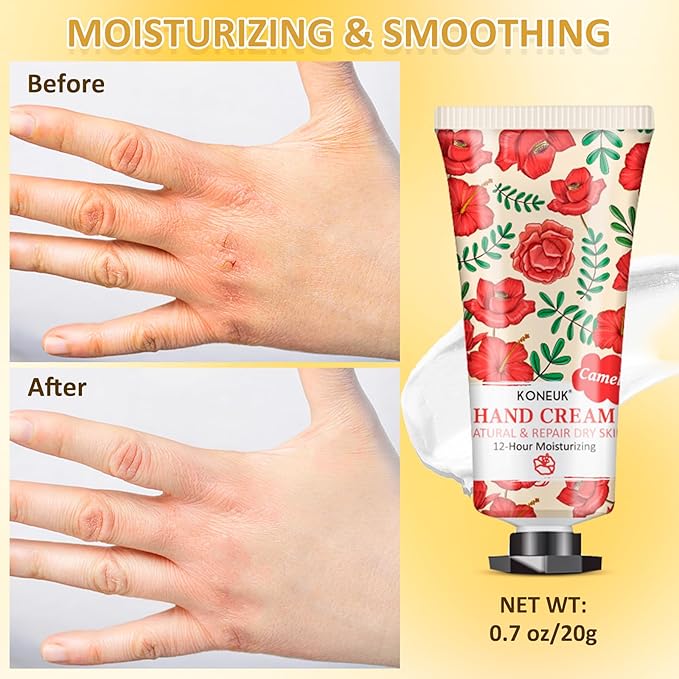 KONEUK 64 Pack Moisturizing Hand Cream Set, Mothers Day Gifts for Mom, Bulk Hand Lotion Travel Size for Dry Cracked Hands, Mini Hand Cream for Teacher Appreciation Gifts, Nurse Gifts, Thank You Gifts