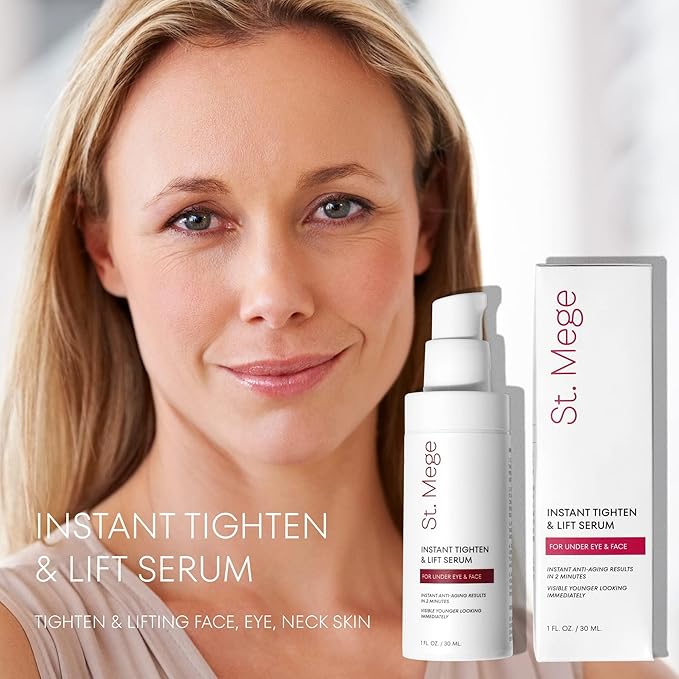 Instant Eye & Face Lift Cream: Rapid Under Eye Bags Wrinkle Smile Lines Forehead Lines Remover - Temporary Firming & Tightening Treatment in 2 Minutes, 1 fl. oz.