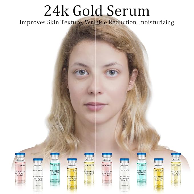 Exosomes for Skin Starter Kit Anti-Aging Hydration Serum Skincare Set, 10 vials Hydration Acid Ampoule Essence Intensive Treatment Booster Kit