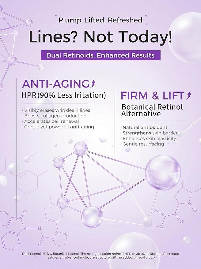 NING DERMOLOGIE Retinol Serum for Face - Anti Aging Serum with Peptides, Niacinamide - Collagen Booster Ampoules for Anti Wrinkles & Dark Spot, Reduce Fine Line - Single-Use Vials, 1.5ml/0.05 fl.oz*20