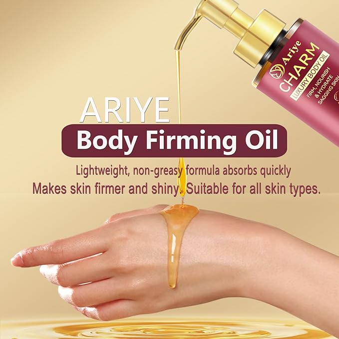Body Firming Oil,Luxury After Shower Body Oil for Women,Glow-Remedy Skin Tightening & Hydrating Serum,Non-Greasy Glow Moisturizer for Dry Skin,Arms,Legs,Stomach & Body-4.06 Fl Oz (2 Pack)