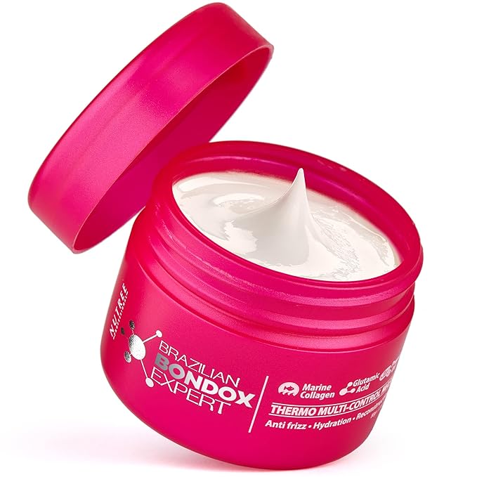 Amazonliss Brazilian BonDox Expert Thermal Hair Mask, Deep Conditioning Treatment for Dry, Frizzy & Damaged Hair, Vegan Formula with Almond & Olive Oils, 2.82 oz | Deep Hair Repair