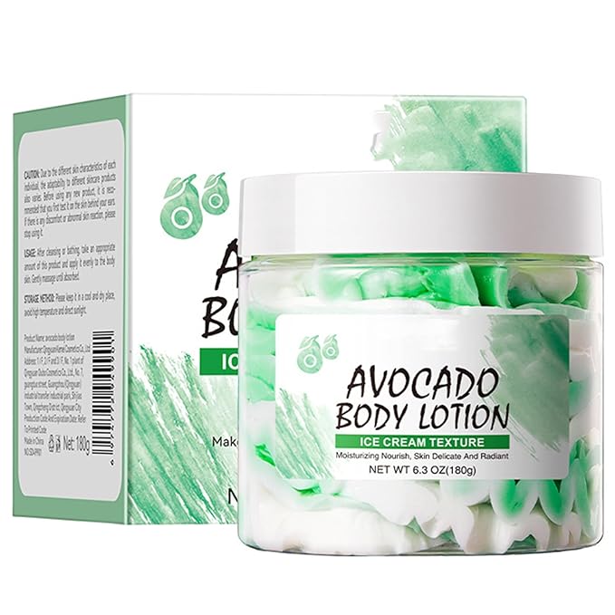 Linjinx Non-Greasy Body Lotion 180g – Lightly Scented, Smooth Spread, Lasting Comfort Avocado One Size