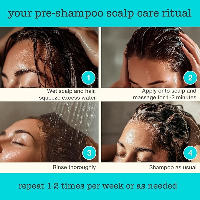 SAUCE BEAUTY Clarifying Scalp Treatment (8 Fl Oz ) Sparkling Apple Cider Scalp & Hair Cleanser, Buildup remover with Apple Cider Vinegar & Tea Tree Oil for Dry, Itchy Scalp, All Hair Types