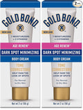 Gold Bond Age Renew Dark Spot Minimizing Age Renew Body Cream,2 oz.,With No Bleaching Agents,(Pack of 2)