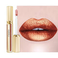 Depuplum Bronze Lipsticks for Women Reddish Brown Metallic Lipstick Long Lasting Shimmer Lip Gloss Glitter Waterproof Lipsticks Full Coverage Lip Color for Mother's Day,DP103 Fantasy