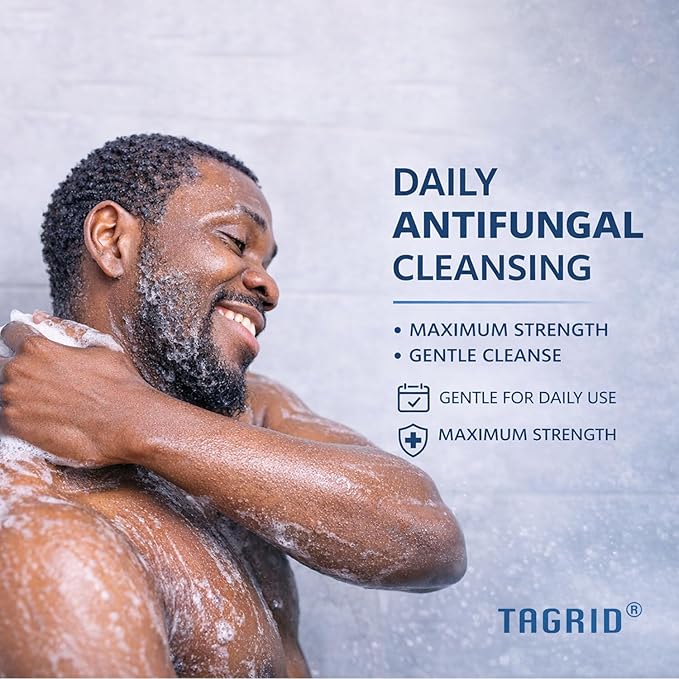 TAGRID Tea Tree Oatmeal Antifungal Soap for Sweaty Skin: Post-Workout Body Cleanser for Active Lifestyles & Gym – Gentle Daily Skin Care