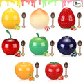 8 PCS Bee Lip Balm Lip Mask Fruit Pot for Teens Girls 10-12,Mini Cherry Lip Balm Moisturizing Strawberry Lip Sleeping Mask Overnight Treatment,Korean lip balm Gifts Set for Lips,Mothers Day Gifts