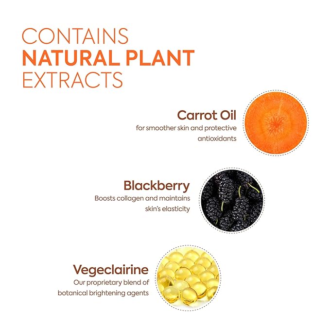 Makari Naturalle Carotonic Extreme Brightening Serum SPF15 (1.7 oz) 2-Pack | Helps Improve the Look of Blemishes & Uneven Areas | Brightening & Smoothing Serum with Antioxidant Support